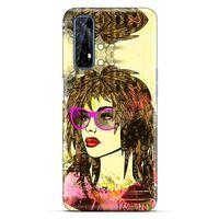 Lopard Oppo Realme 7 Uyumlu Kılıf Sürreal Yüzler ♀ (18) Telefon Kılıfları Desenli