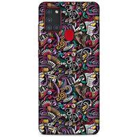 Graffitix (4) Desenli Silikon Kapak Samsung Galaxy A21s Kılıf