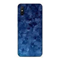 Xiaomi Redmi 9a Kılıf Mavi Kareler Arka Kapak Silikon Koruma Full Koruyucu