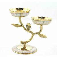 Pirinç Sedefli 2'li Şamdan