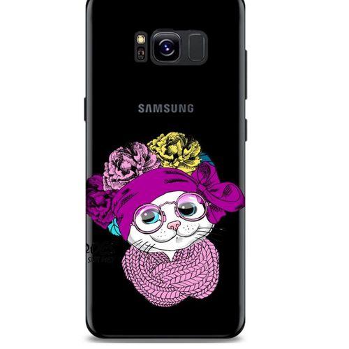 Zoologix (45) Samsung Galaxy S7 Edge Şeffaf Kılıf Silikon Desenli