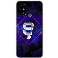 Casper Via F20 Kılıf HD Desen Baskılı Arka Kapak - Dark Neon Yaprak Ş Harfi