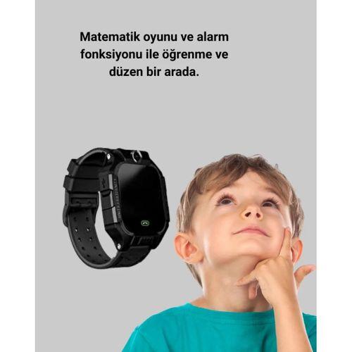 S10 Siyah Akıllı Çocuk Saati Anlık Konum Takibi Ve Rota Geçmişi