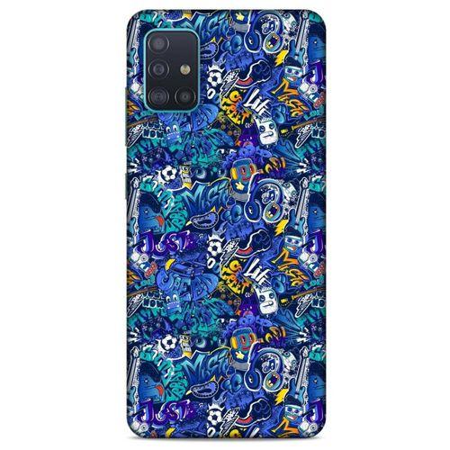Graffitix (2) Desenli Silikon Kapak Samsung Galaxy A51 Kılıf