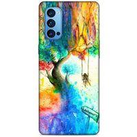 Oppo Reno 4 Pro Kılıf Depresyon (15) Antişok Kılıf Yeşil Kahve