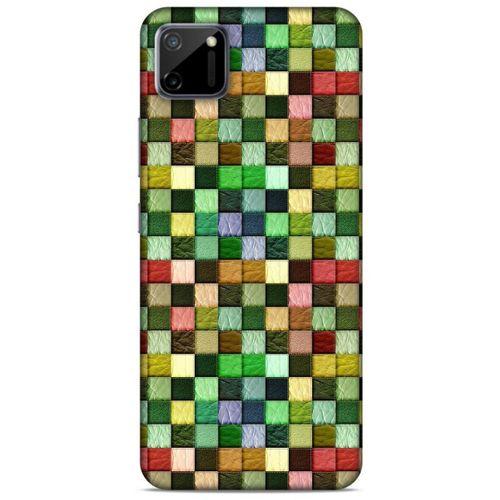 Oppo Realme C11 Kılıf Patchwork (50) Shockproof Kılıf Karışık Renkli