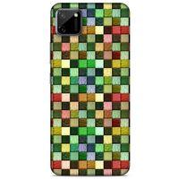 Oppo Realme C11 Kılıf Patchwork (50) Shockproof Kılıf Karışık Renkli