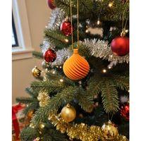 turuncu Renk Spiral Desenli Mini Dekoratif Yılbaşı Süsü