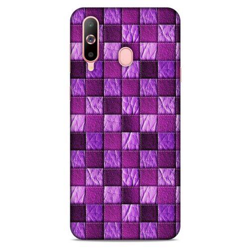Samsung Galaxy A60 Kılıf Patchwork (5) Koruma Kabı Fuşya