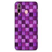 Samsung Galaxy A60 Kılıf Patchwork (5) Koruma Kabı Fuşya