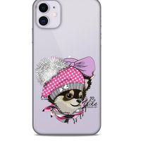 Zoologix (54) Apple iPhone 12 Mini Şeffaf Kılıf Silikon Desenli