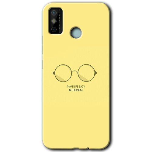 MRCİLETİSİM Tecno Spark 6 Go Kılıf HD Desen Baskılı Arka Kapak+Temperli Cam - Be Honest