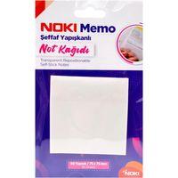 NOKİ YAPIŞKAN NOTLUK (75*75 mm) MEMO ŞEFFAF 50 Yaprak (POSTIT)