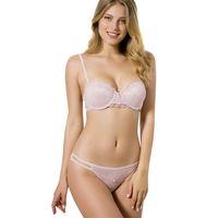 Le Jardin 5050-B Destekli-Balenli Voleta Jakarlı Straples Sütyen Takımı