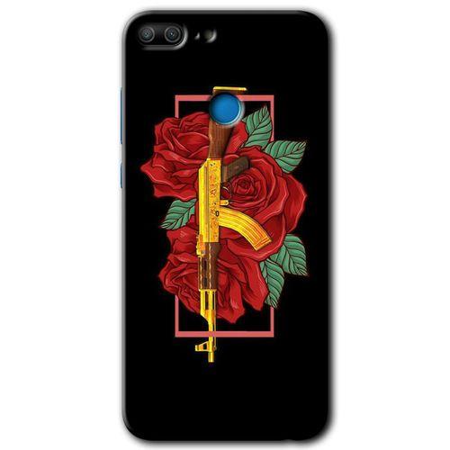 Potkal Hediye Fabrikası Honor 9 Lite HD Baskılı Kılıf + 9D Tam Ekran Koruyucu - Bedel