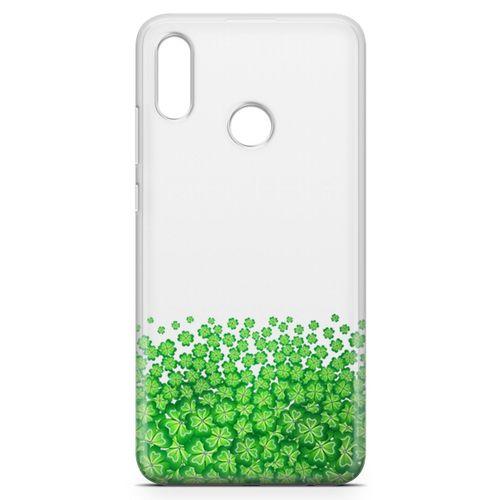 Huawei Y7 Prime 2019 Kılıf Yoncalar Arka Kapak Koruma Desenli Full Koruyucu
