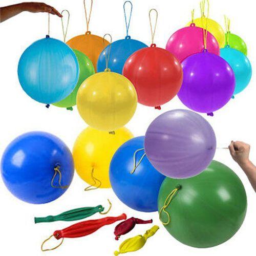 30 Adet Lastikli Zıpzıp Balon İpli Punch Panç Büyük Balon
