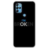 Omix X300 Kılıf HD Desen Baskılı Arka Kapak+Temperli Cam - Im Broken