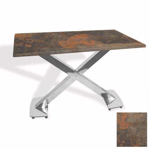 Dockers İks Masa Kromnikel (80x140 - Werzalit, Allzalit yada Wermodin Tabla) - Metalic Oxid 1