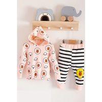 Civciv Desenli 2'li % 100 Pamuk Kız Bebek Takımı