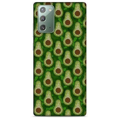Frutix Avokado 02 Samsung Galaxy Note 20 Kılıf Desenli Silikon