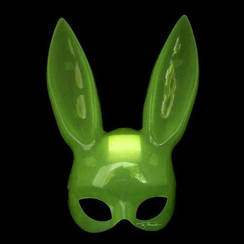 Karanlıkta Yanan Glow Floresan Tavşan Maskesi