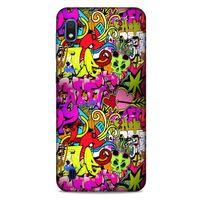Graffitix (6) Desenli Silikon Kapak Samsung Galaxy A10 Kılıf