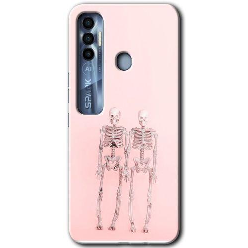 Potkal Hediye Fabrikası Tecno Spark 7 Pro Kılıf HD Desen Baskılı Arka Kapak - Yaşayan Çift