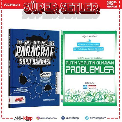 Evrensel İletişim Rutin ve Rutin Olmayan Problemler ve Ankara Kitap Merkezi Paragraf Soru Bankası Seti 2 Kitap