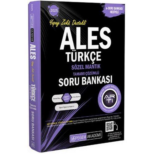 2025 ALES Türkçe Sözel Mantık Tamamı Çözümlü Soru Bankası Pegem Yayınları
