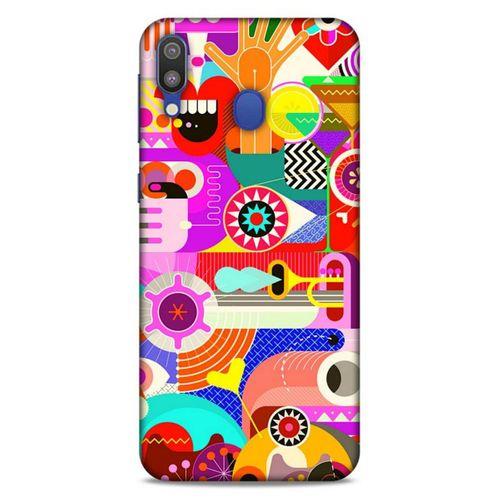Lopard Samsung Galaxy M20 Uyumlu Kılıf Soyut Sanat (19) Baskılı Kılıfları