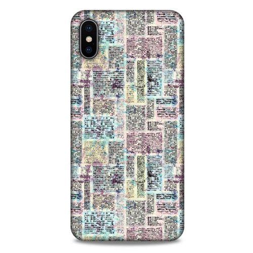 Apple iPhone XS Max Kılıf Pastel Renkler (7) Telefon Kılıfı Pembe Mavi