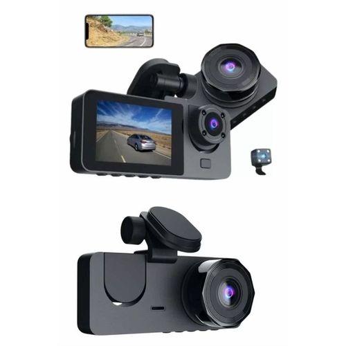 3 Kameralı 2 İnç 1080p Araç İçi Kamera Sürüş Kamerası Carplay