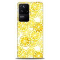 Xiaomi Poco F4 Kılıf HD Baskılı Kılıf - Sarı + Tam Ekran Koruyucu