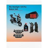 RKS Rks Newlight 125 Pro Bakım Seti Ön-Arka Balata Filtre Ve Motul Motor Yağı 4Lü Set