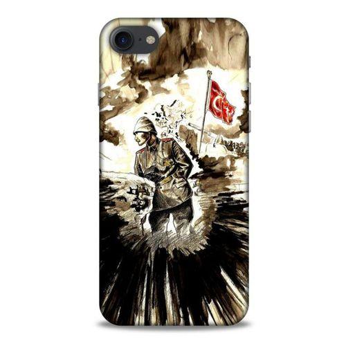Apple Iphone 8 Kılıf Atatürk (46) Core Armor Kılıf Karışık