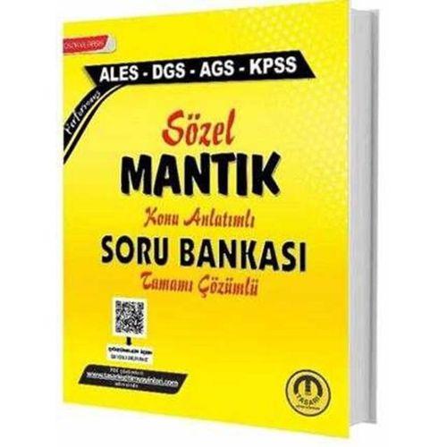 ALES DGS KPSS Sözel Mantık Konu Anlatımlı Soru Bankası Tasarı Yayınları