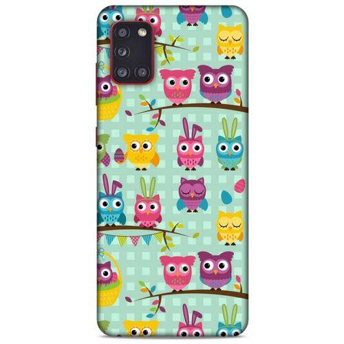 Baykuşlar (37) Desenli Silikon Kapak Telefon Kabı Samsung Galaxy A31 Kılıf