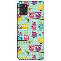 Baykuşlar (37) Desenli Silikon Kapak Telefon Kabı Samsung Galaxy A31 Kılıf