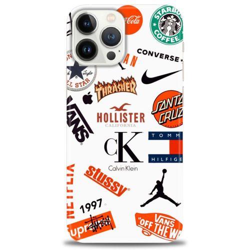 iPhone 13 Pro Max Kılıf HD Baskılı Kılıf - Stussy + Tam Ekran Koruyucu