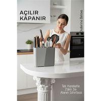 Akıllı Sürgülü Bıçaklık ve Kaşıklık Organizeri - Ayarlanabilir Tezgah Üstü Mutfak Düzenleyici