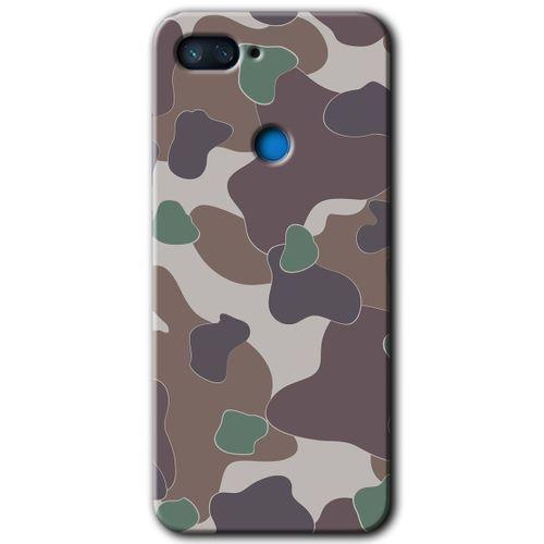 Xiaomi Mi 8 Lite HD Baskılı Kılıf + 9D Tam Ekran Koruyucu - Kamuflaj 11