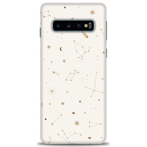 Samsung Galaxy S10 Kılıf HD Baskılı Kılıf - Yıldız Haritası + Tam Ekran Koruyucu