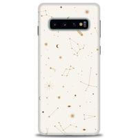 Samsung Galaxy S10 Kılıf HD Baskılı Kılıf - Yıldız Haritası + Tam Ekran Koruyucu