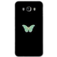 Samsung Galaxy J7 2016 Kılıf HD Desen Baskılı Arka Kapak + Temperli Cam - Butterfly Tree