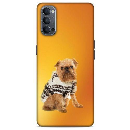 Oppo Reno 4 Kılıf Köpek Kıyafetleri (28) Arka Kapak Brüksel Griffonu Hırka