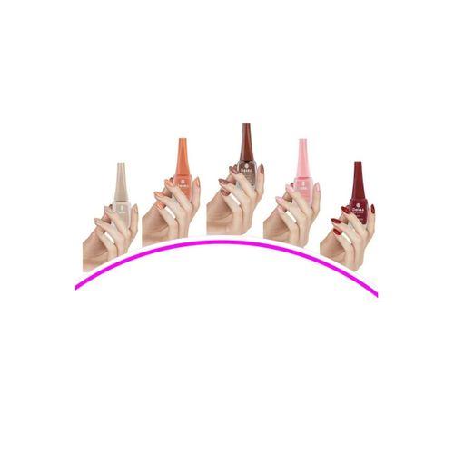 5 Adet Keratinli Besleyici Oje 14 ml SET6  mudanis