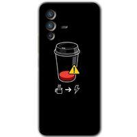 Potkal Hediye Fabrikası Vivo V23 5G Kılıf HD Desen Baskılı Arka Kapak - Coffee Battery