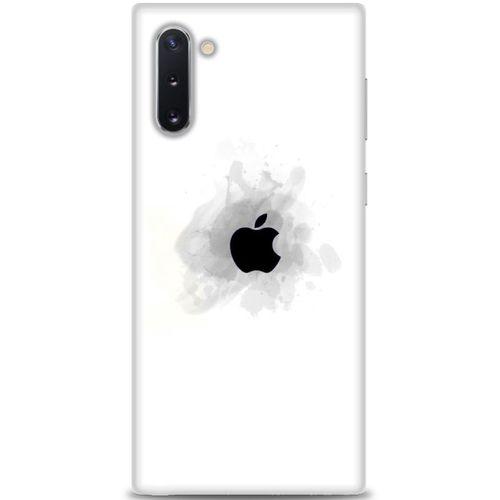 Samsung Galaxy Note 10 Kılıf HD Baskılı Kılıf - Siyah Elma + Tam Ekran Koruyucu