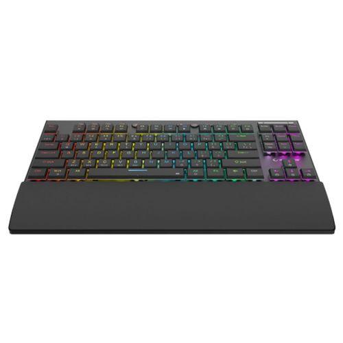 RAMPAGE BERU, Siyah, 2.4Ghz ve Bluetooth Kablosuz, RGB Lighting, RED Mekanik Switch, ABS Case, 1000mAh Bataryalı Gaming Klavye